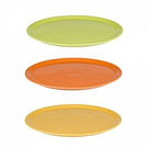 Coloured Pizza Plate Sold as a mixed colour pack of 6