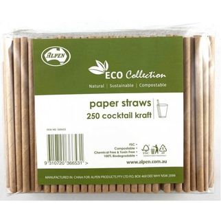 Picture of Paper Straws Cocktail Kraft 135mm