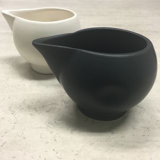 Picture of Santo Alessi Organics Sauce Jug with dimples Satin Black