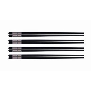 Picture of Alloy Chopsticks With Silver Trim - Set of 4