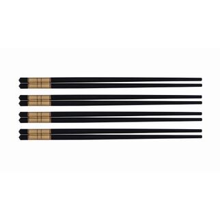 Picture of Alloy Chopsticks With Gold Trim - Set of 4
