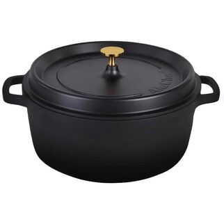 Picture of AluChef Casserole Round Matt Black / Gold 280D * 120H 6.8L