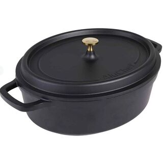 Picture of AluChef Roaster Oval Matt Black / Gold 350*290 * 105H 7.5L