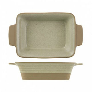 Picture of Art De Cuisine Igneous Rectangular Dish With Handles 170mm
