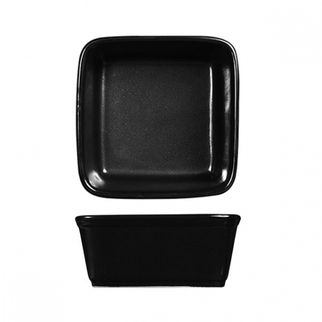 Picture of Art De Cuisine Rustics Square Tapas Dish Black