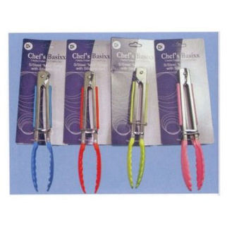 Picture of Assorted Colours 17cm Stainless Steel Tongs