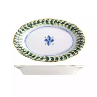 Picture of Capri Oval Scalloped Plate 210*135mm