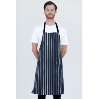 Picture of Chef Bib Navy/White 100% Cotton