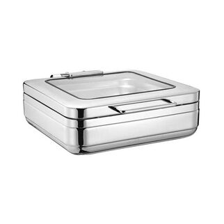 Picture of Chef Inxo Induction Chafer Rectangular GN 2/3 with Glass Lid