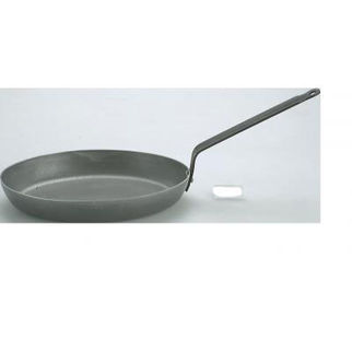 Picture of Frypan Oval 3mm Black Steel 320x230mm