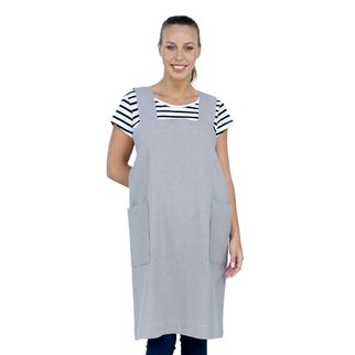 Picture of Hanna Pinafore Apron Silver Grey