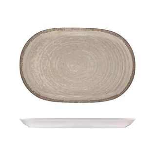 Picture of Mocha Oval Coupe Platter 370*240mm