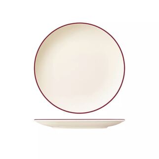Picture of Modest Maroon Round Coupe Plate 230mm