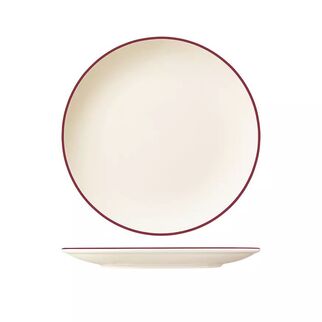 Picture of Modest Maroon Round Coupe Plate 270mm