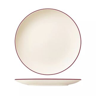 Picture of Modest Maroon Round Coupe Plate 300mm
