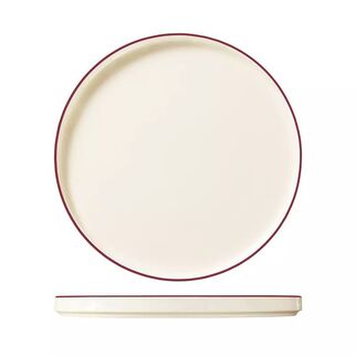 Picture of Modest Maroon Round Walled Plate 280mm
