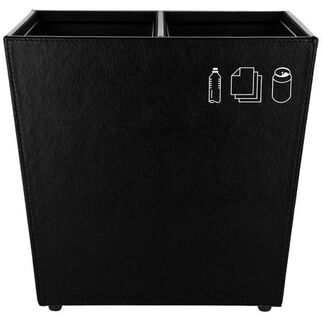 Picture of N&P Recycle Waste Bin Black 2x3.8Lt