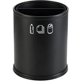 Picture of N&P Round Recycle Waste Bin 2 Sections 3.0L