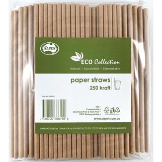 Picture of Paper Straws Kraft 205mm
