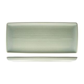 Picture of Pearl Pistachio Ribbed Rectangular Platter 365mm*165mm