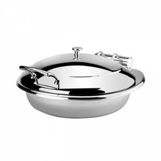 Picture of Round Food Pan Porcelain with Divider for Princess Round Induction Chafer