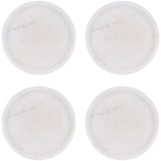 Picture of Round Coaster White Marble 4pc Set 100*15mm