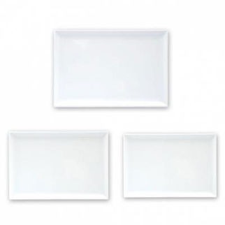 Picture of Ryner Melamine Rectangular Platter White 350x240mm
