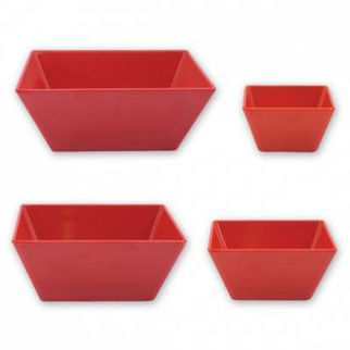 Picture of Ryner Melamine Square Bowl Red 240x240mm