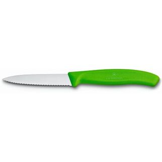 Picture of Serrated Paring Knife Green 8cm