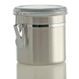 Picture of Stainless Steel Canister W Acrylic Lid 12cm