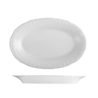 Picture of Tiffany Oval Scalloped Plate 260*170mm