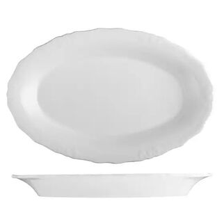 Picture of Tiffany Oval Scalloped Plate 320*210mm