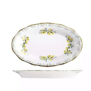 Picture of Verona Oval Scalloped Plate 210*135mm